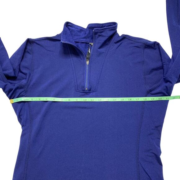 MOUNTAIN EQUIPMENT CO-OP Navy Blue Mens Midlayer Long Sleeve Shirt Medium Nylon - Picture 6 of 8